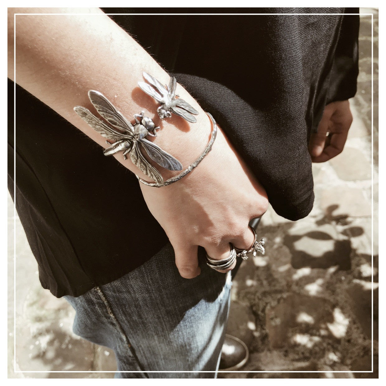DOUBLE DRAGONFLY BRACELET
