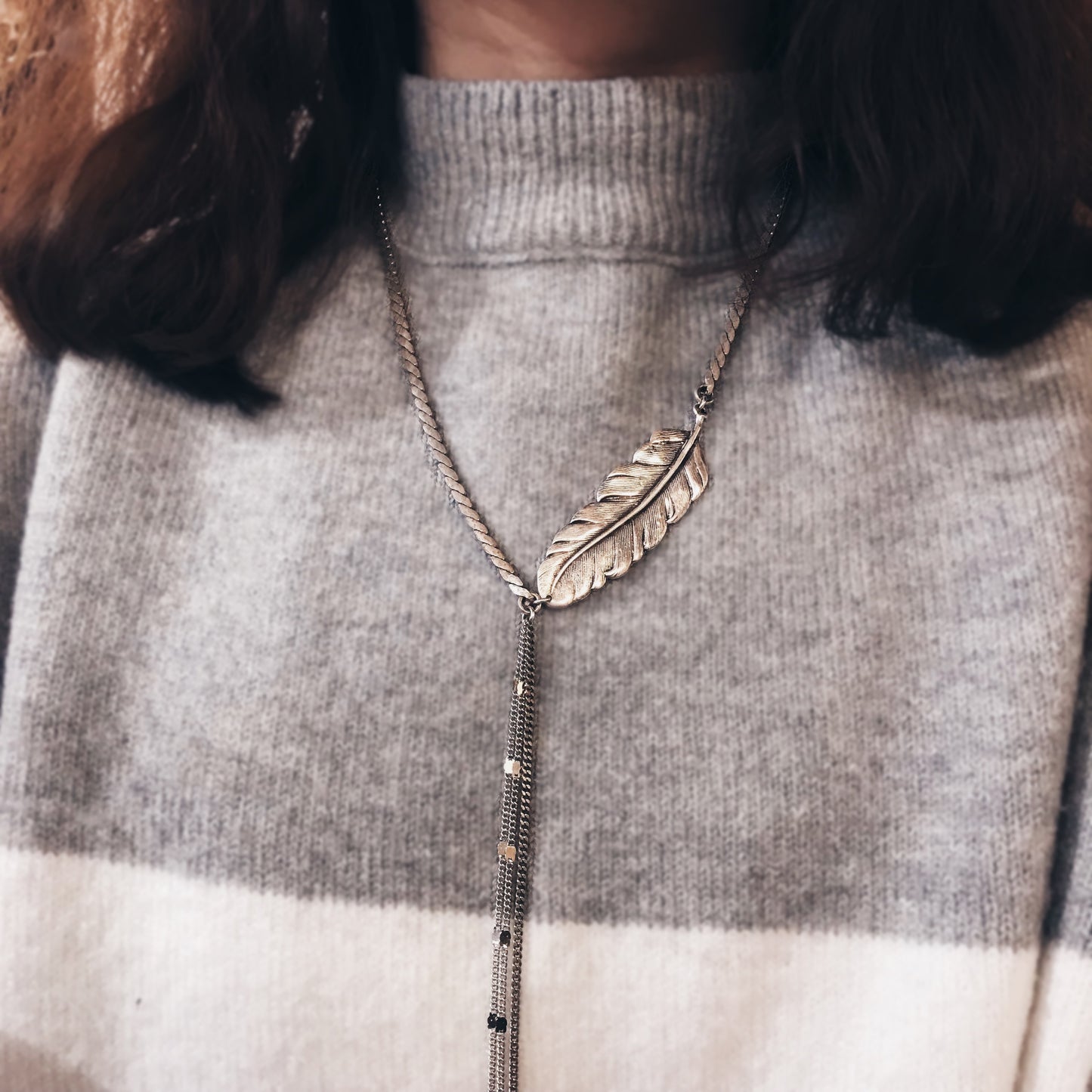 Feather necklace