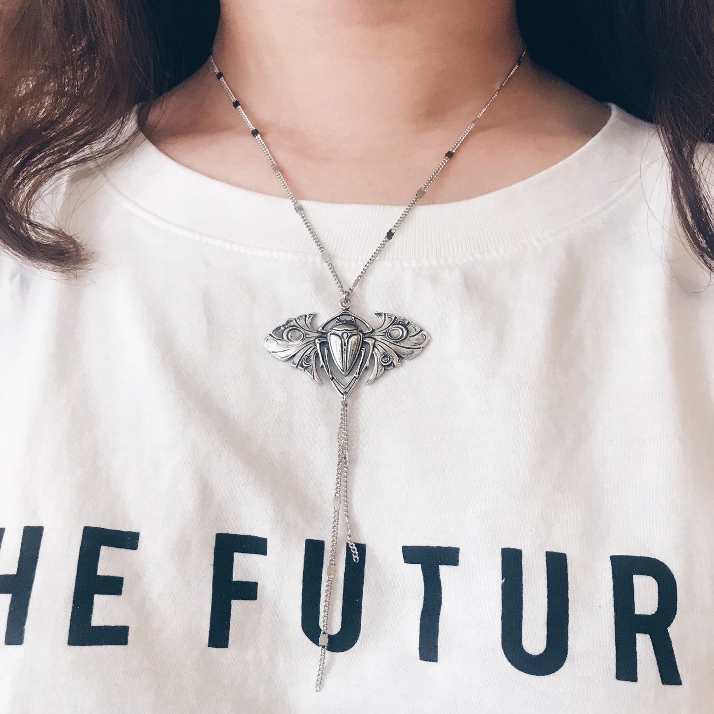 beetle necklace