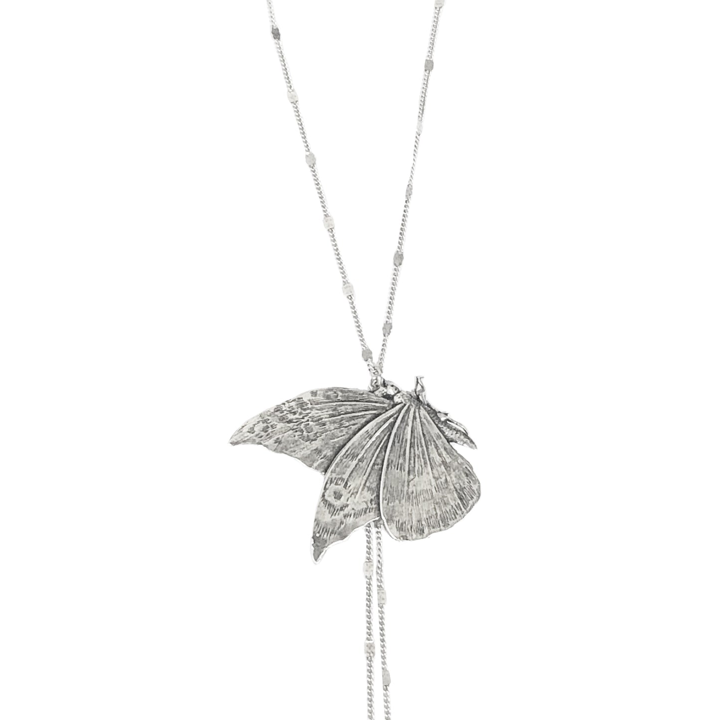 Butterfly long necklace