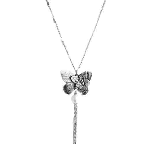 Double butterfly necklace