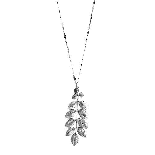 Acacia leaf long necklace