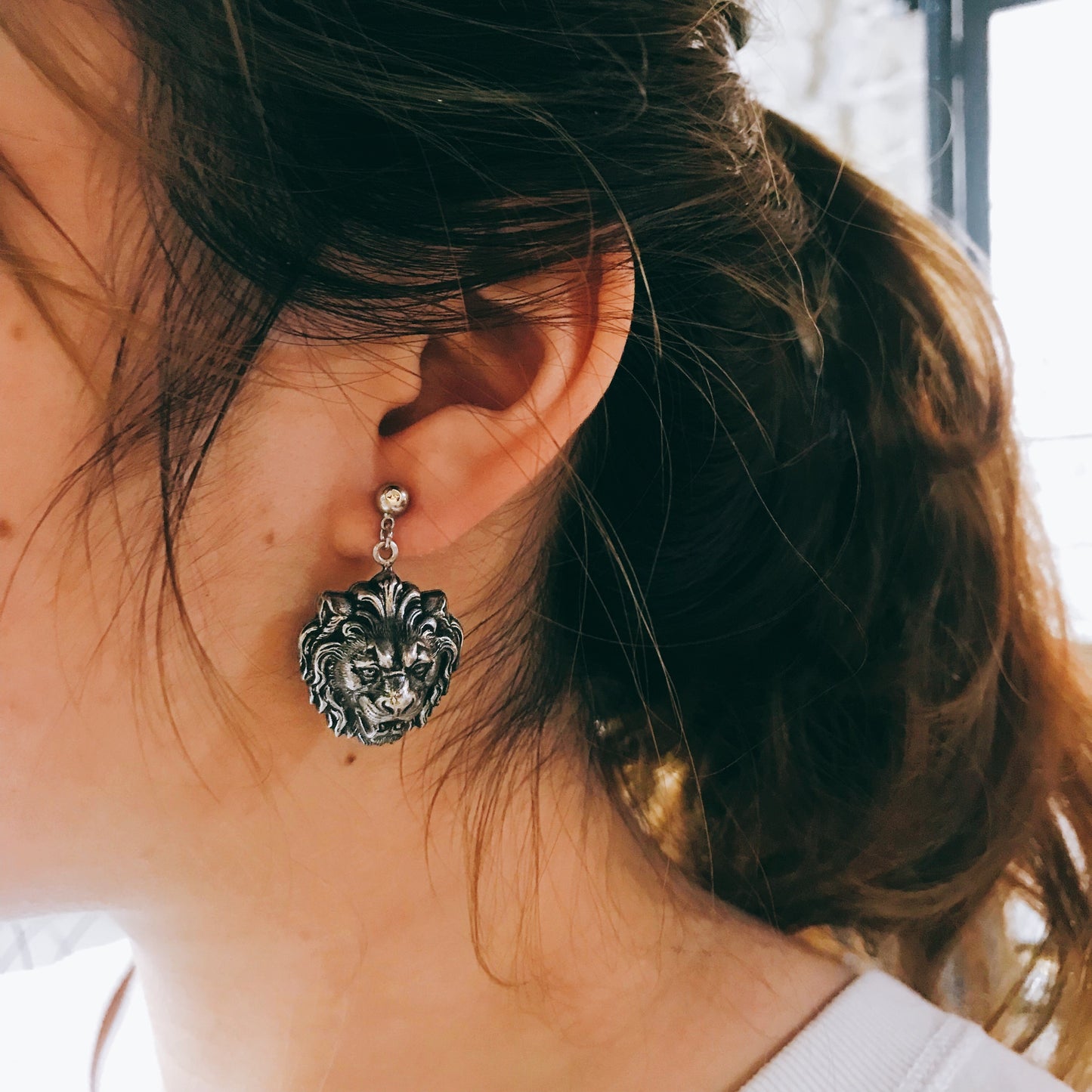 Lion Earrings
