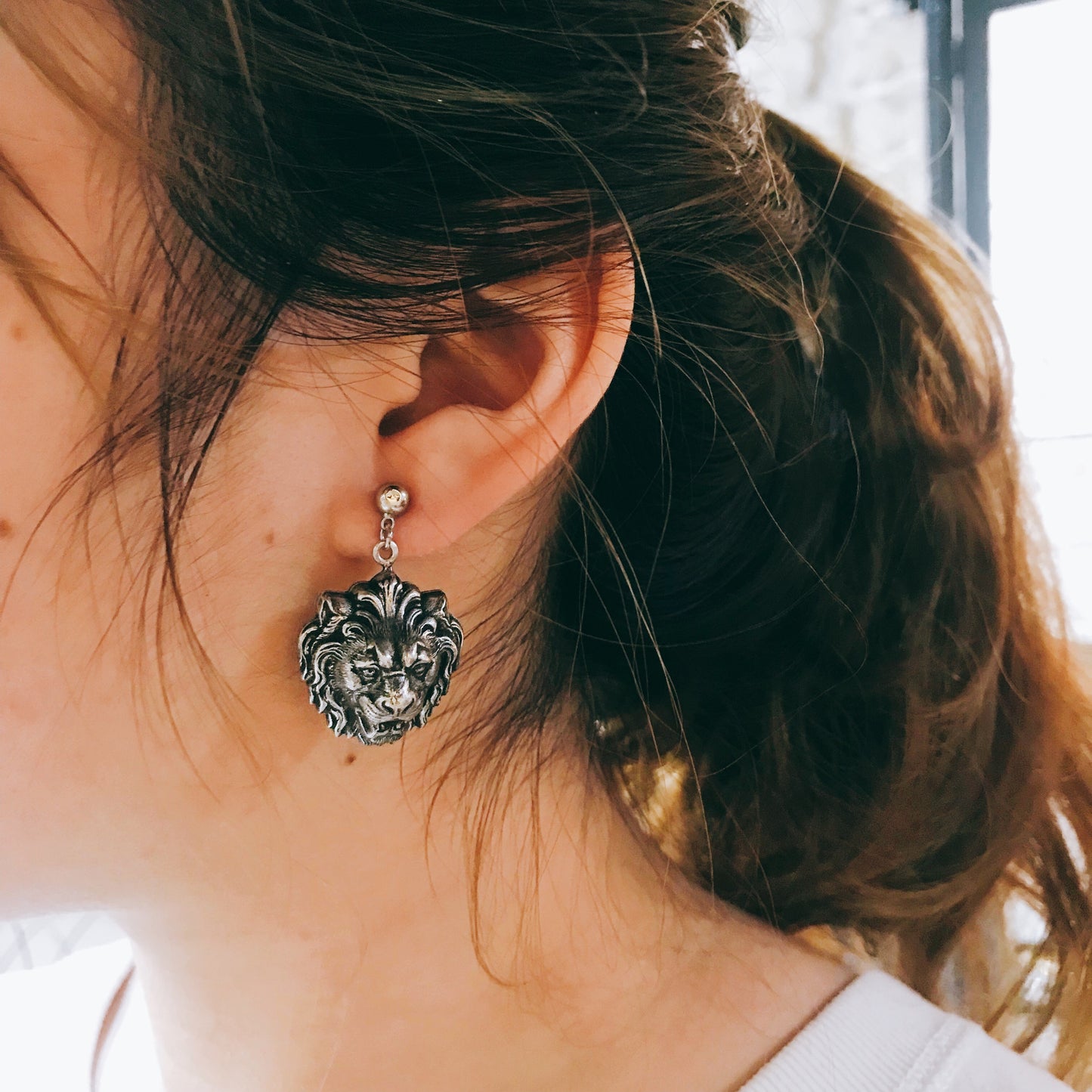 Lion Earrings