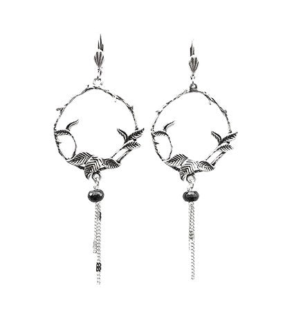 Creole Flower Earrings