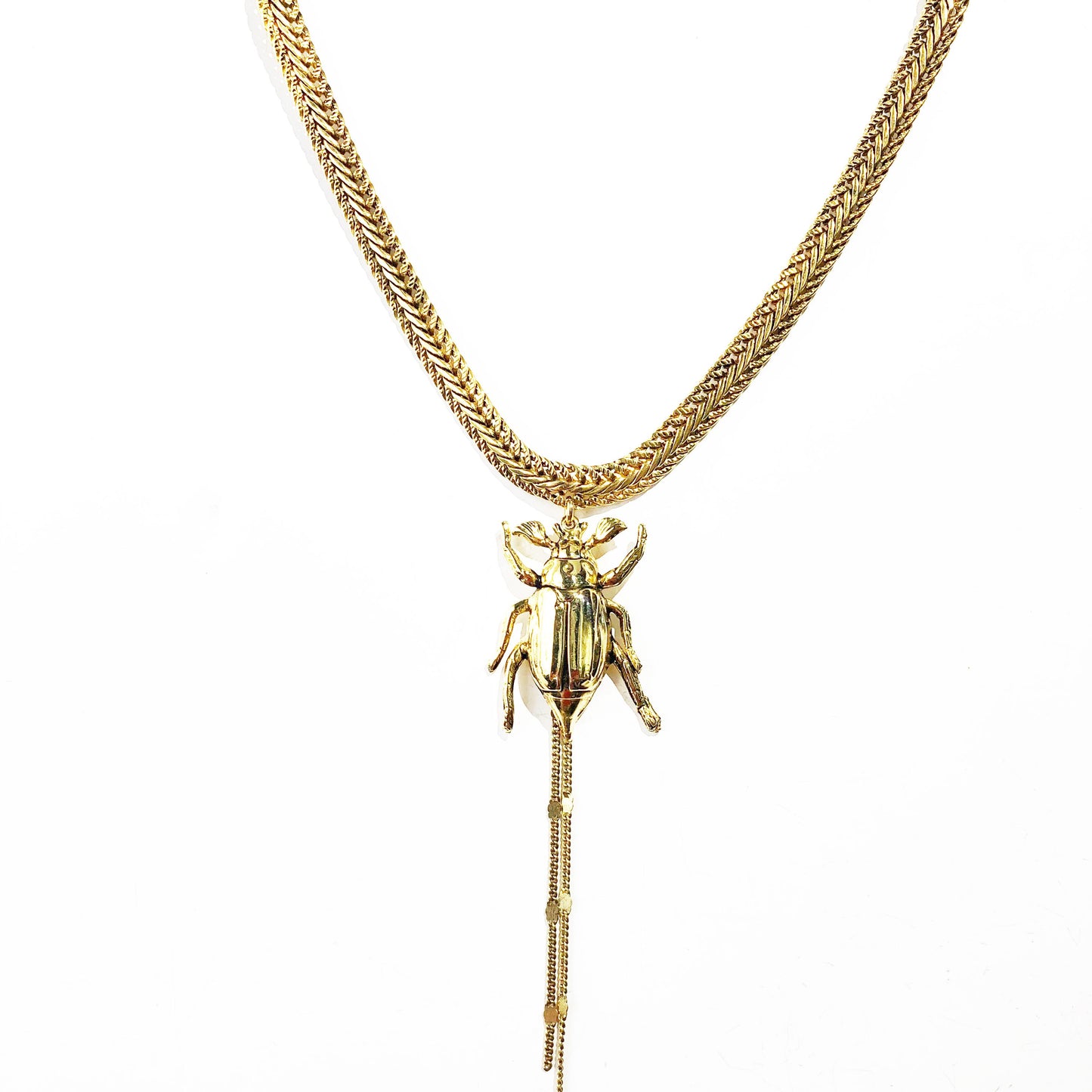Denisa gold plastron necklace