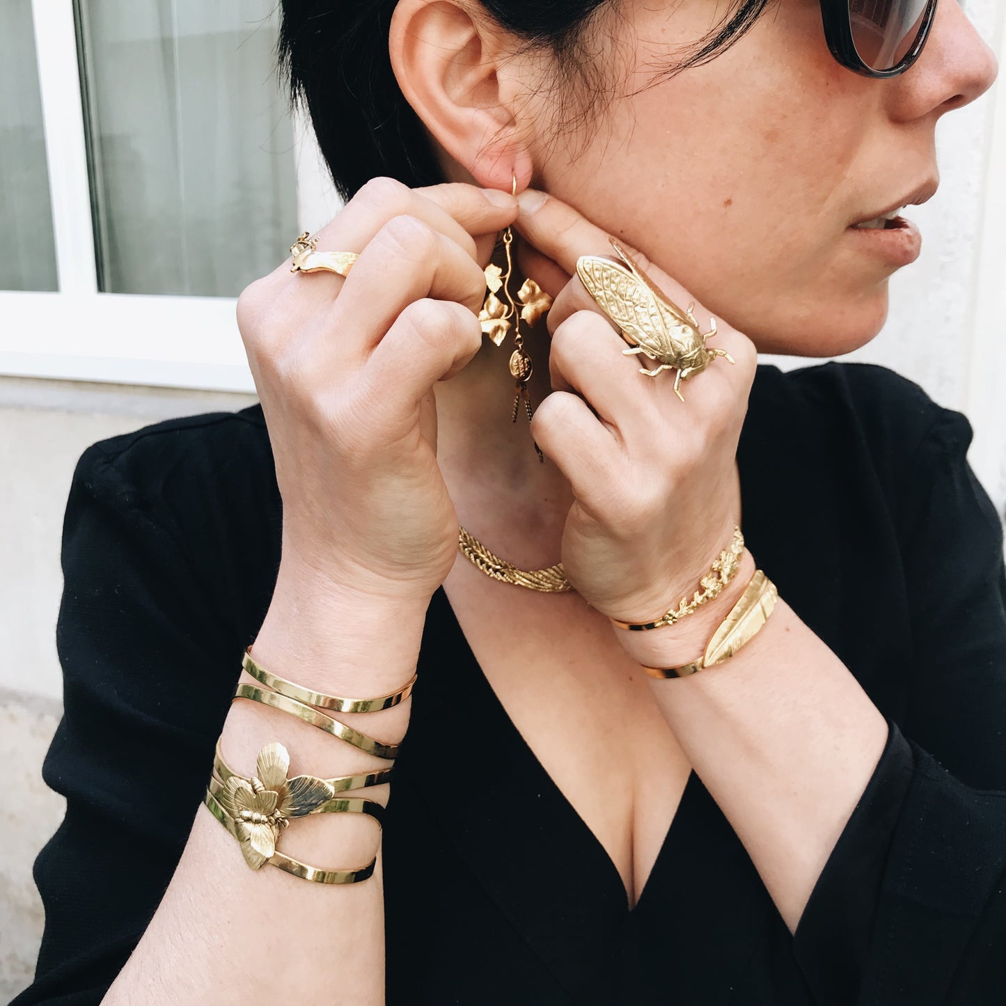 Gold Flower Knot Bracelet