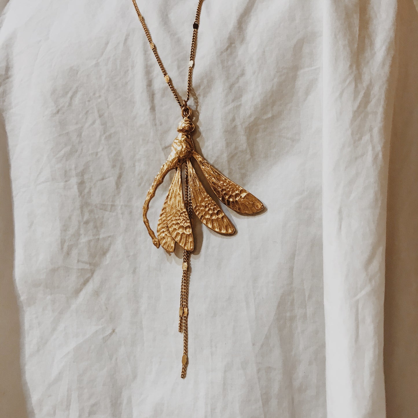 Chloé Doré Dragonfly long necklace