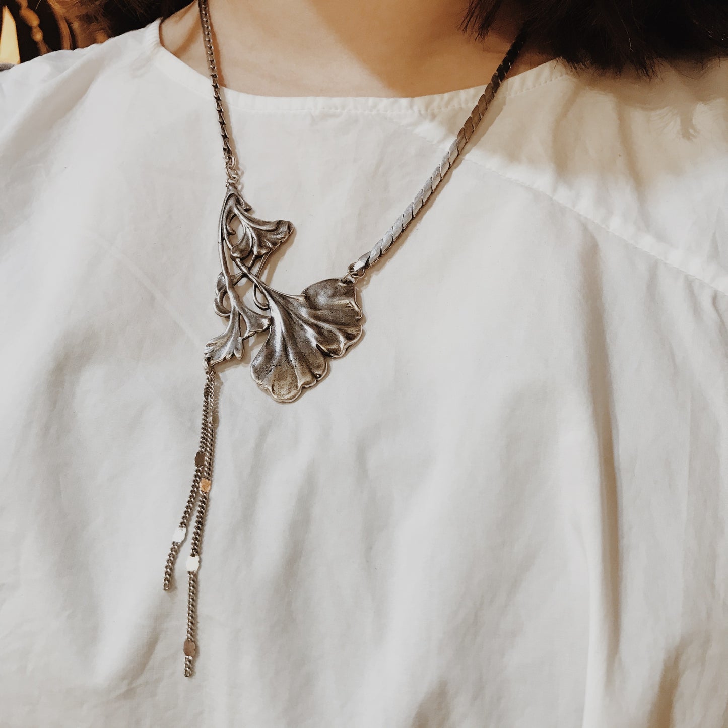 Ginkgo Gin necklace