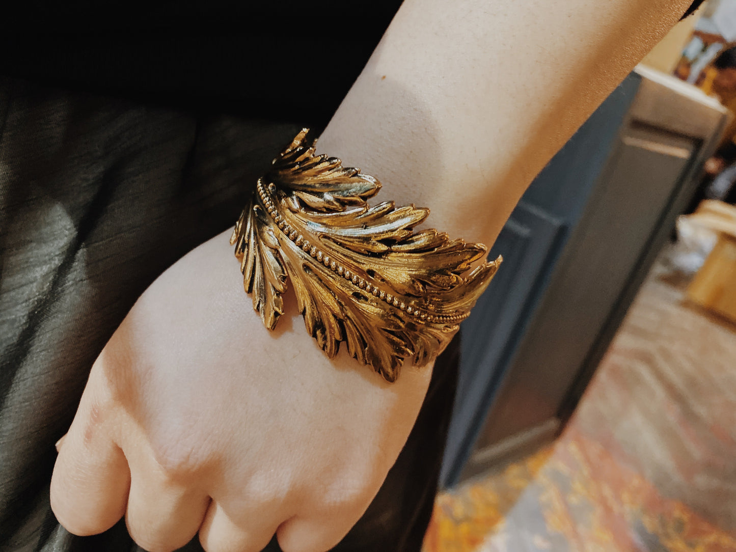 Coco Feather Gold Bracelet