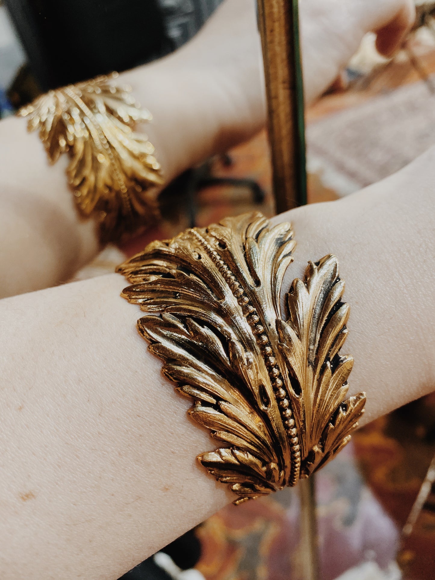 Coco Feather Gold Bracelet
