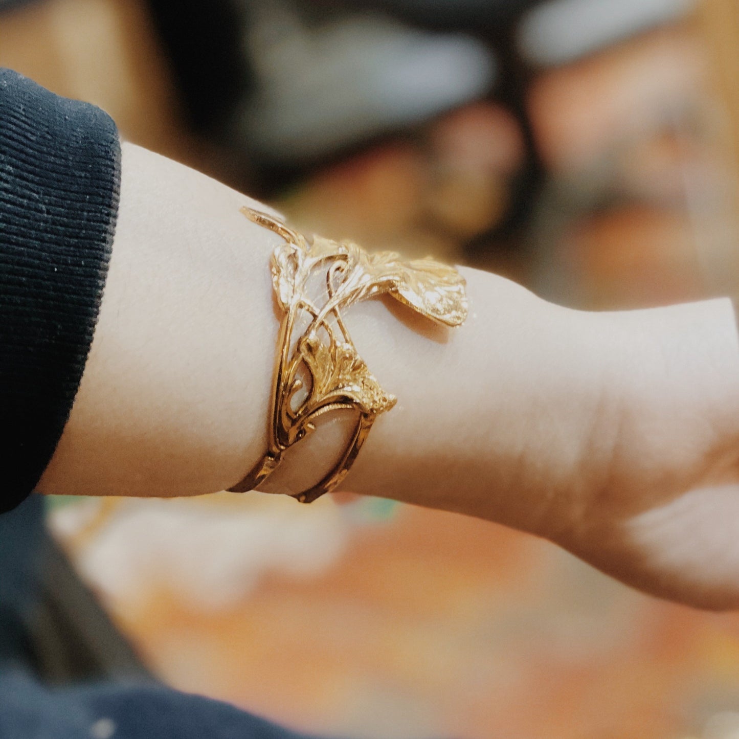 Ginkgo Gin Gold Bracelet