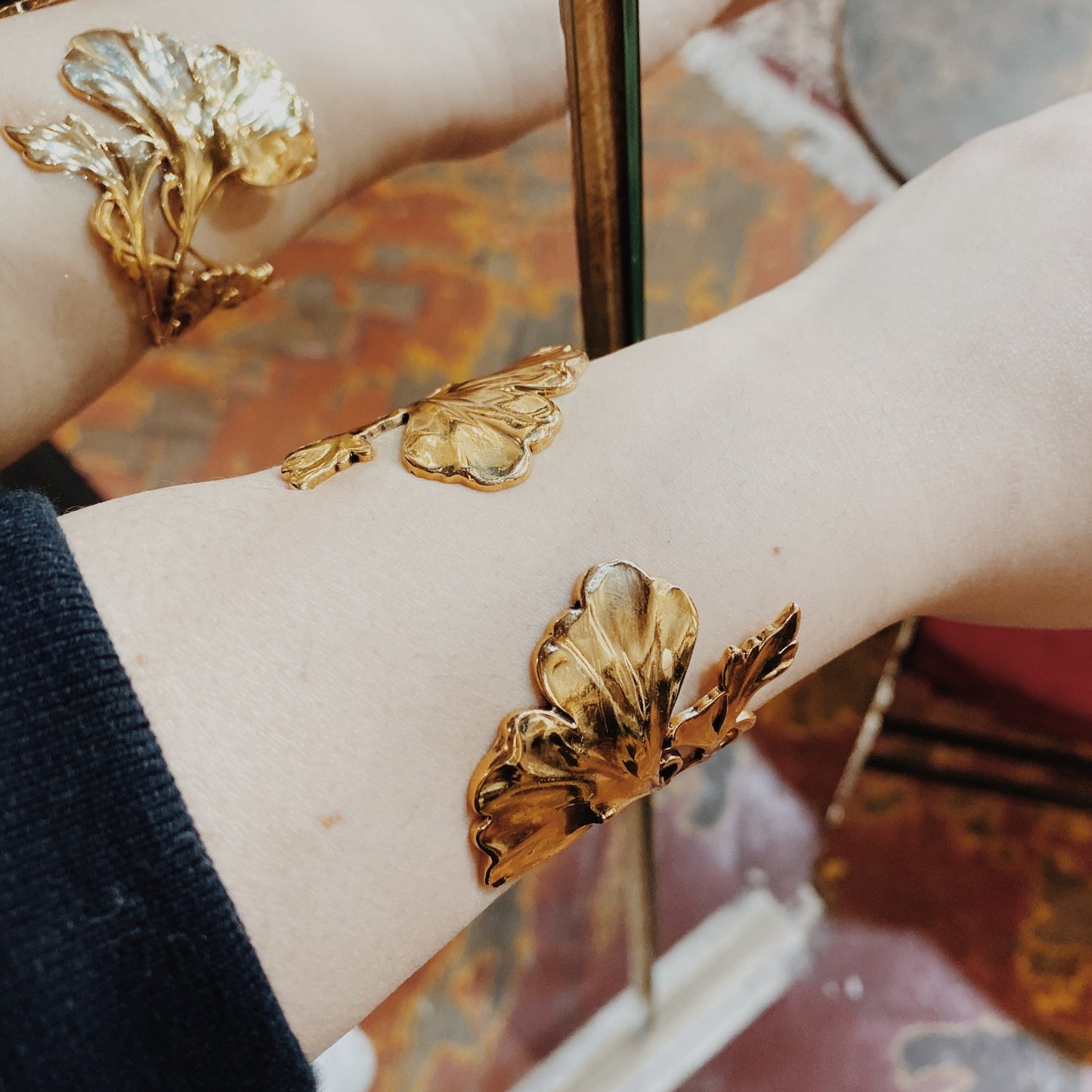 Ginkgo Gin Gold Bracelet