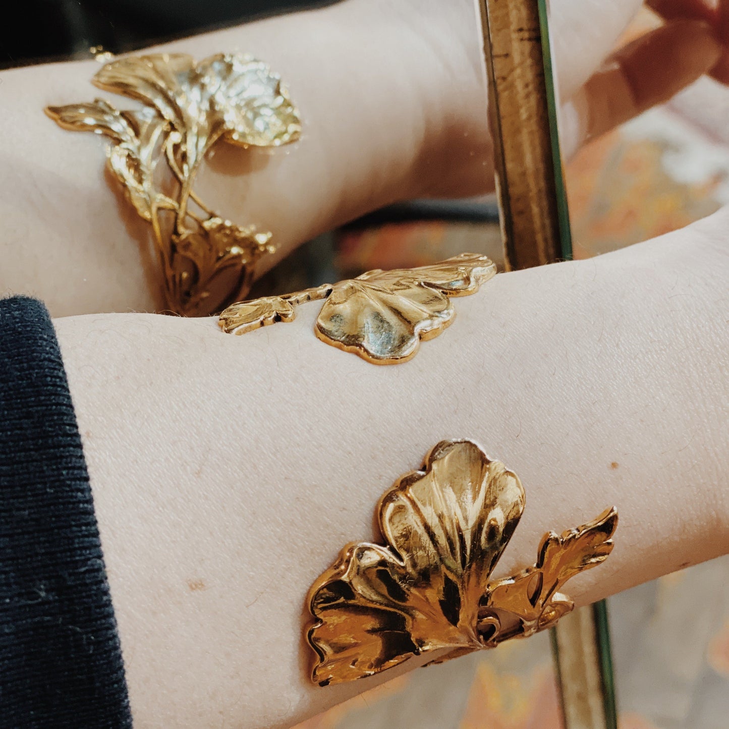 Ginkgo Gin Gold Bracelet