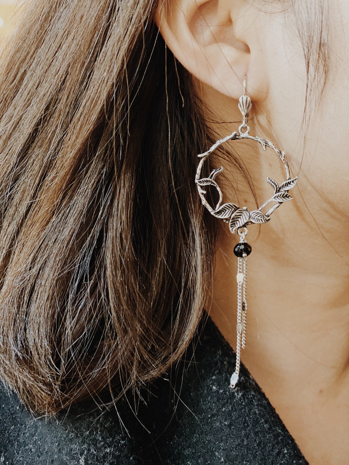 Creole Flower Earrings