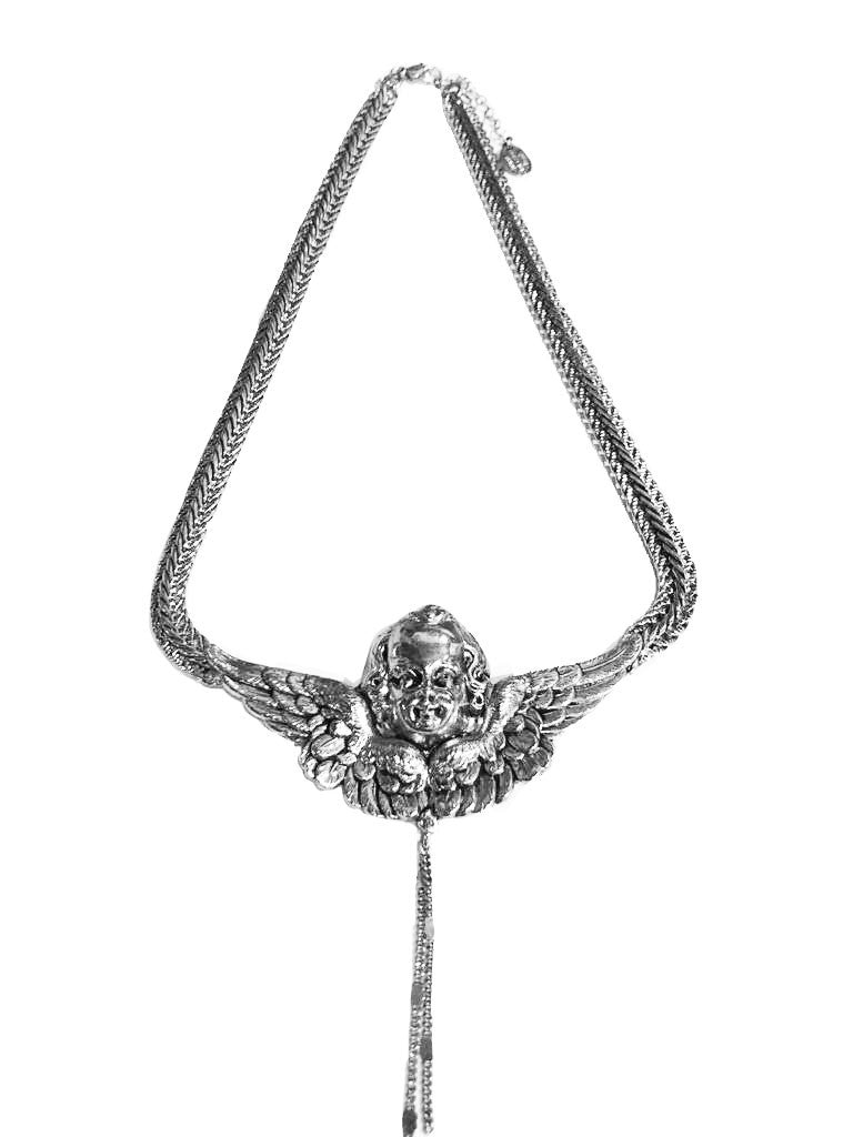 SILVER ANGEL NECKLACE