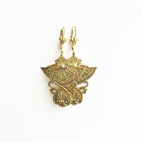 Antique gold earrings