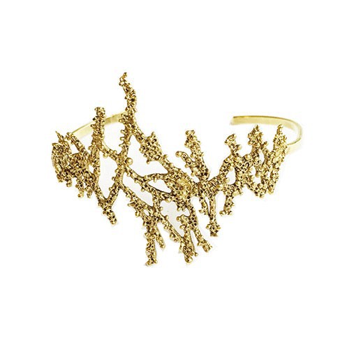 Seaweed gold bracelet