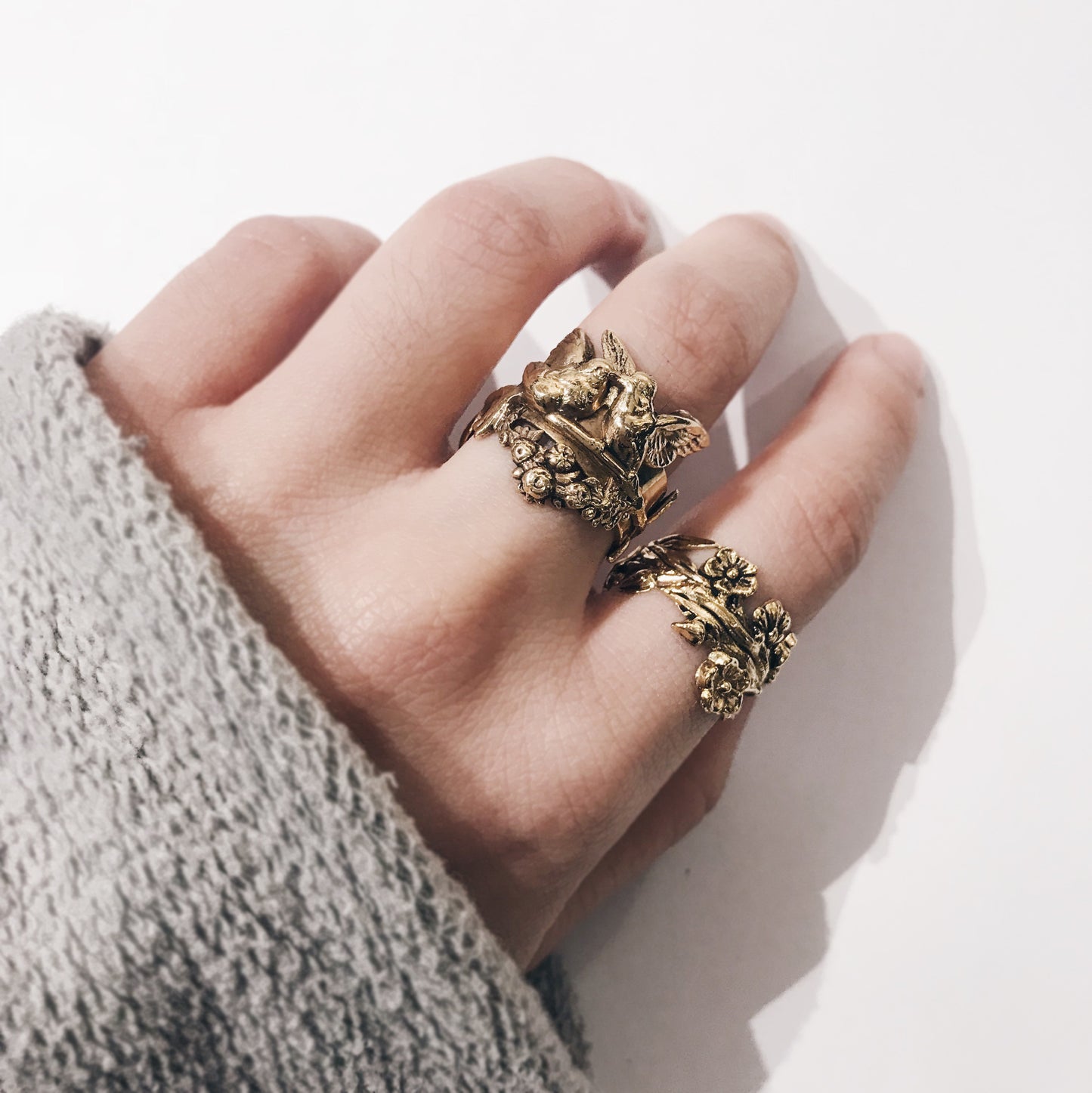 Love Birds Gold Ring