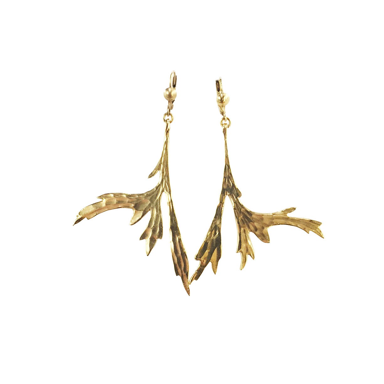 GOLDEN PLANT EARRINGS