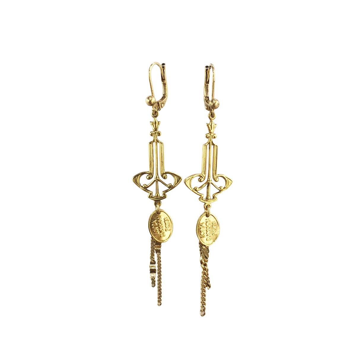 Gold-plated Petit Baroque Earrings