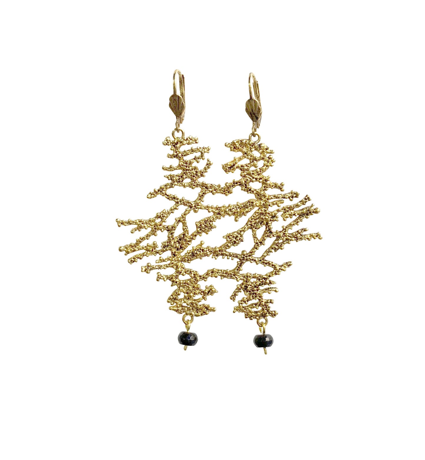 Seaweed Gold Earrings