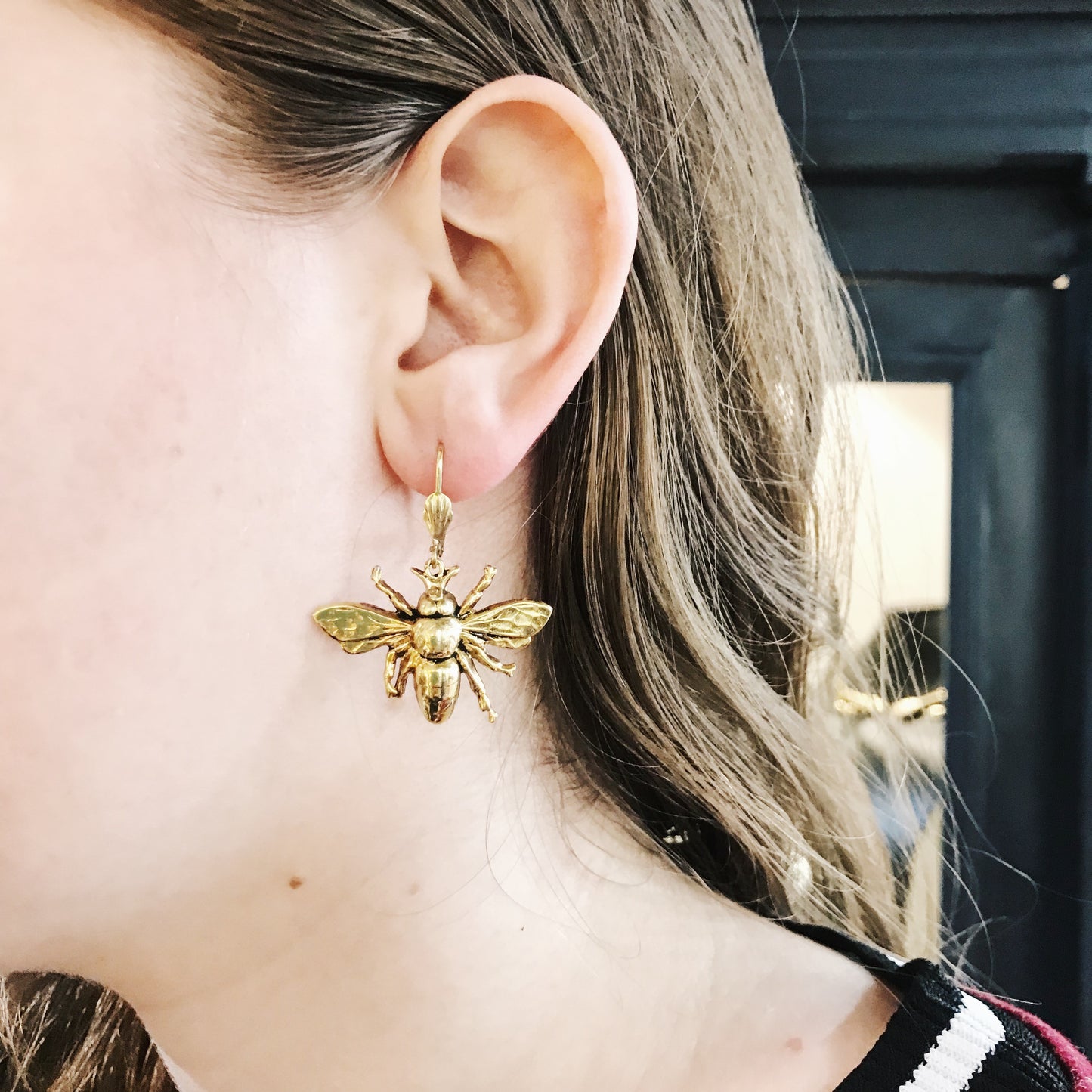 GOLDEN INSECT EARRINGS