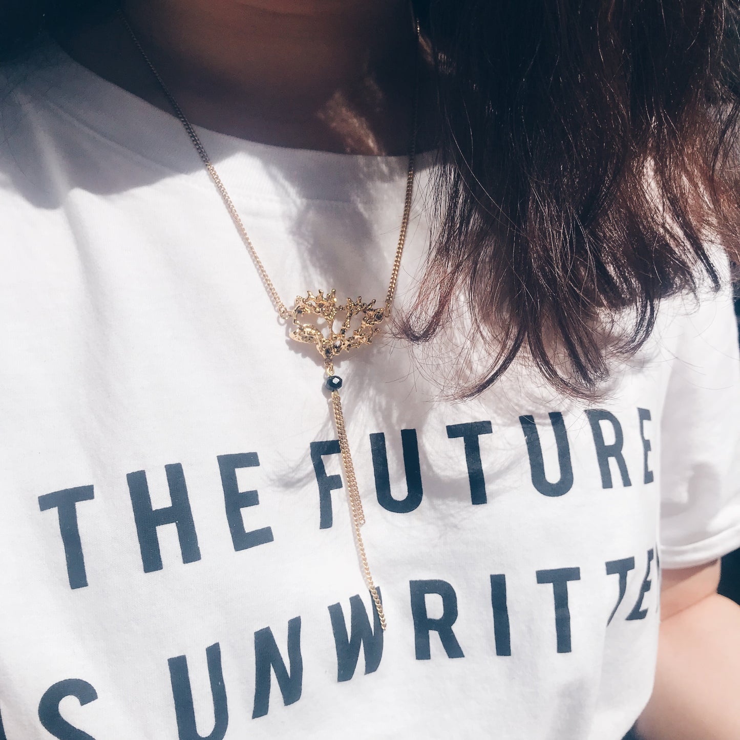 GOLDEN SEA URCHIN NECKLACE