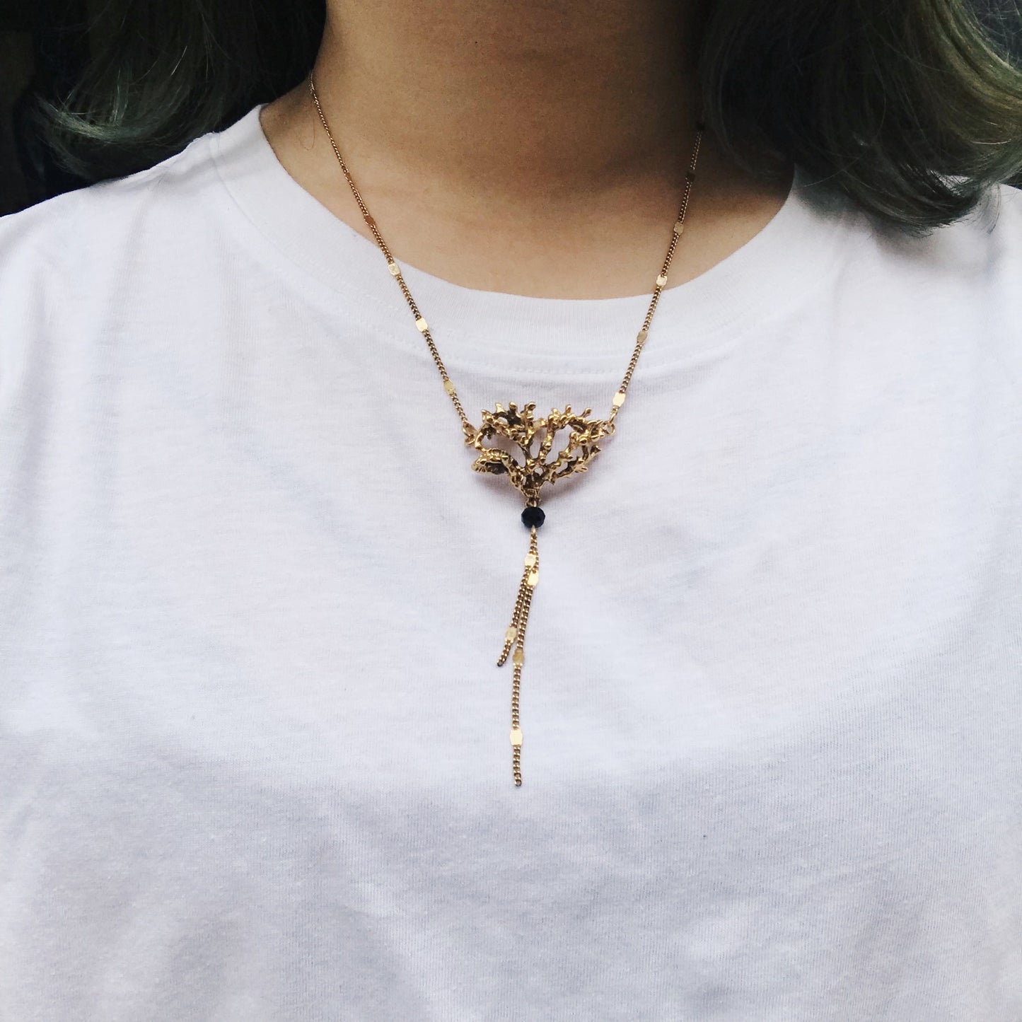 GOLDEN SEA URCHIN NECKLACE