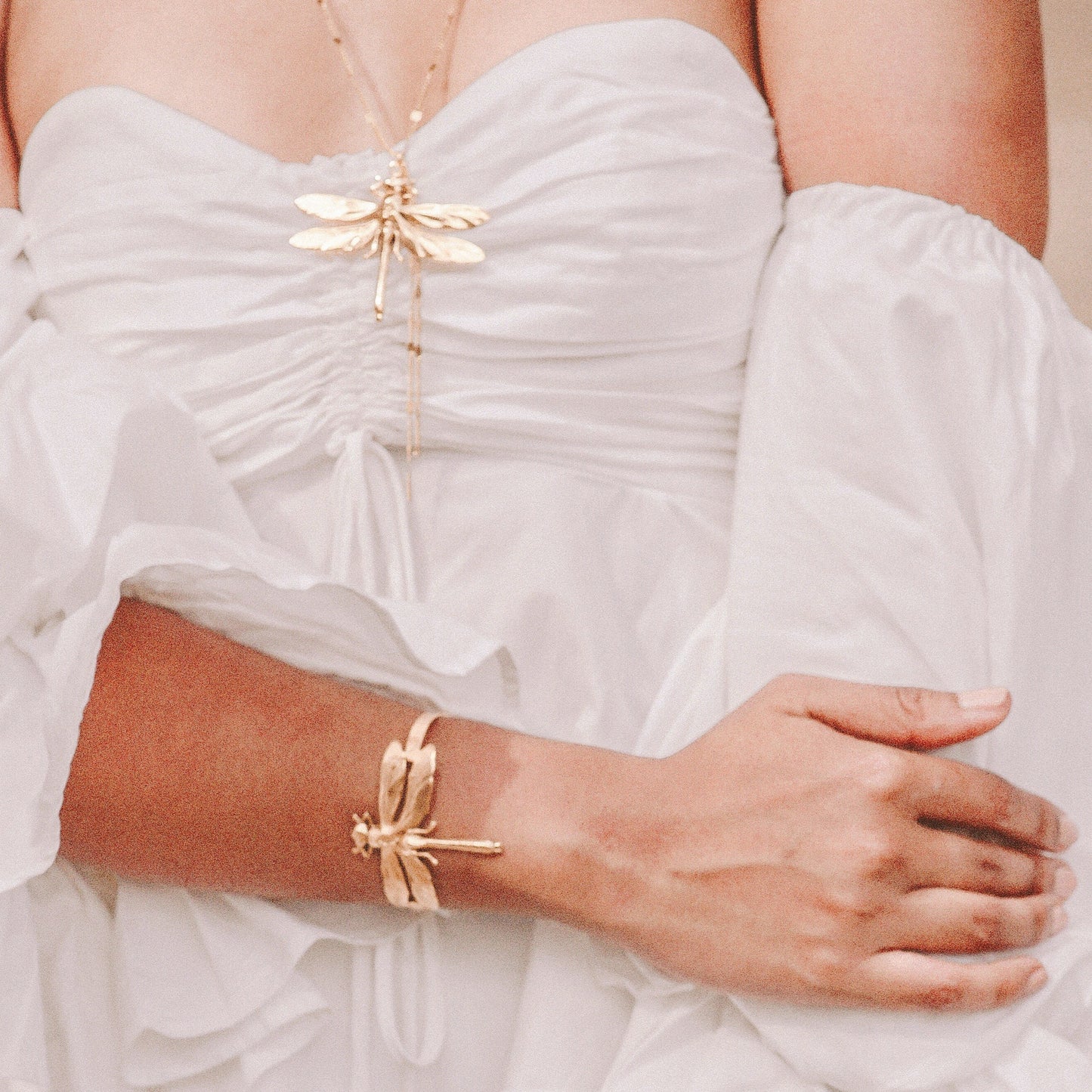 Golden Dragonfly Bracelet