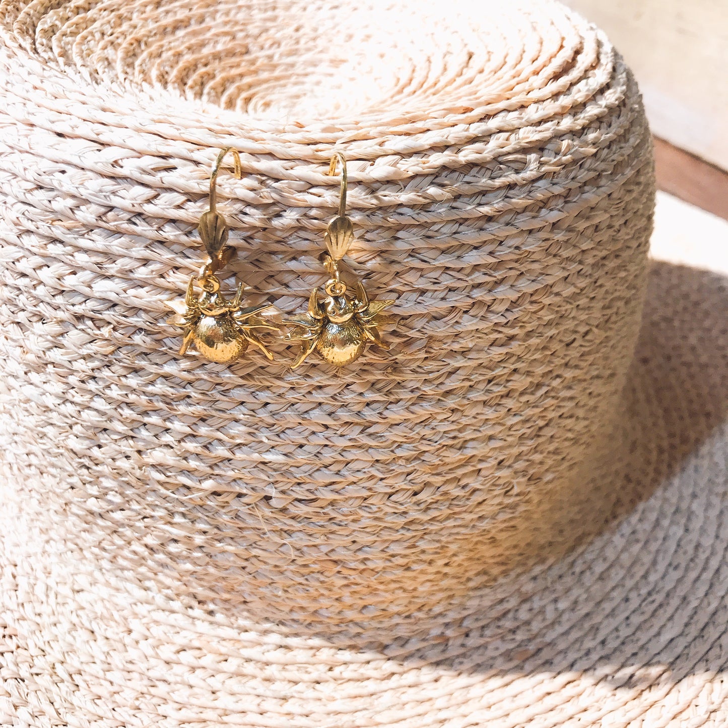 Golden Arakné earrings