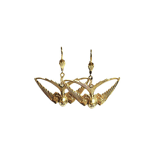 Golden Swallow Earrings