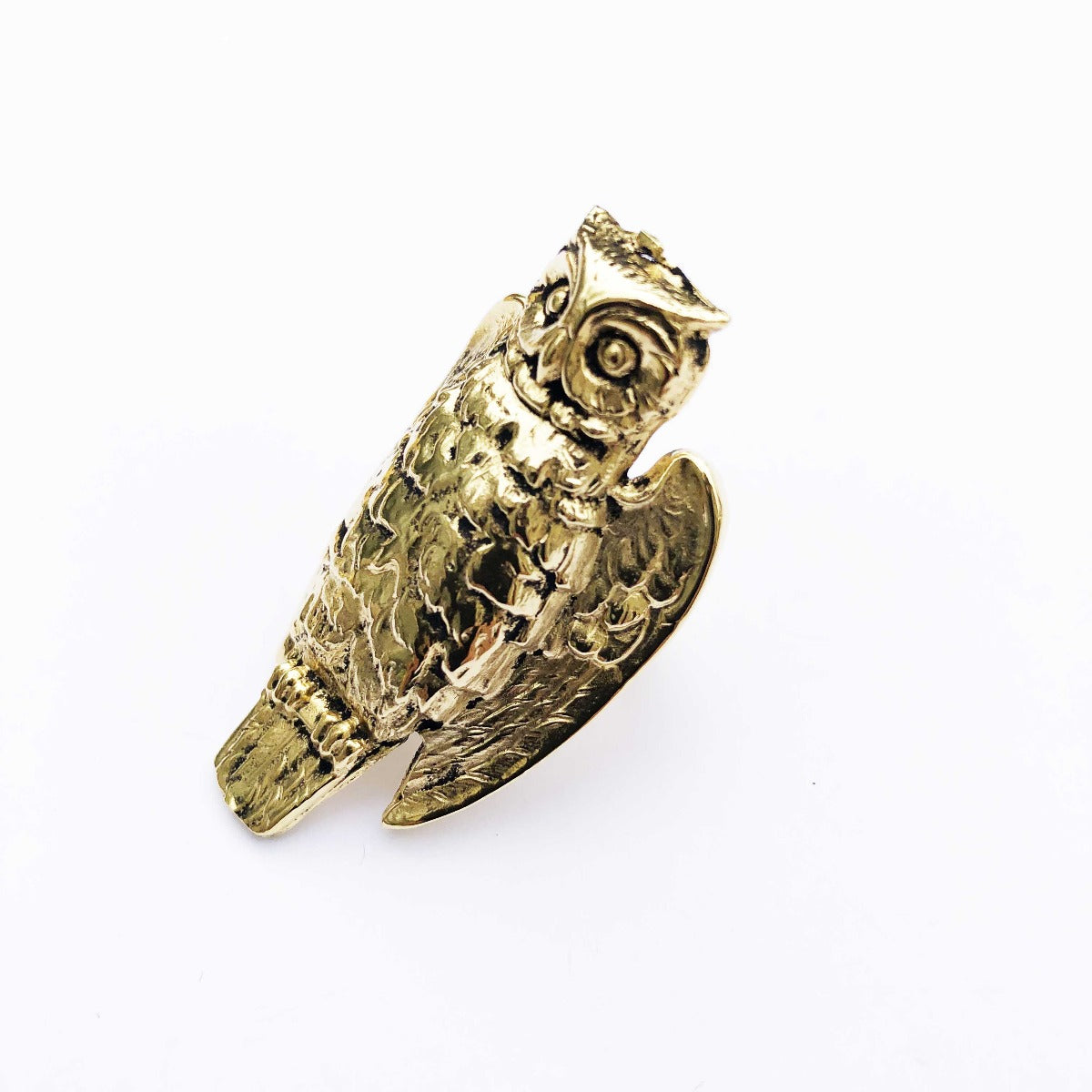 Golden Owl Ring