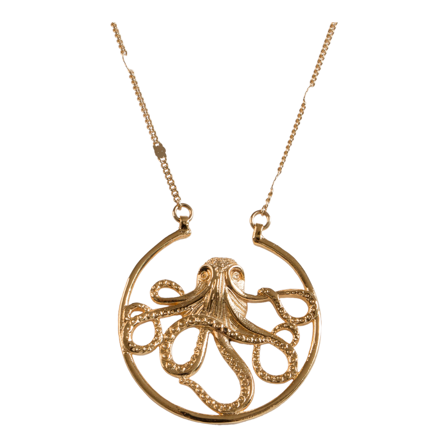 Golden Octopus Necklace