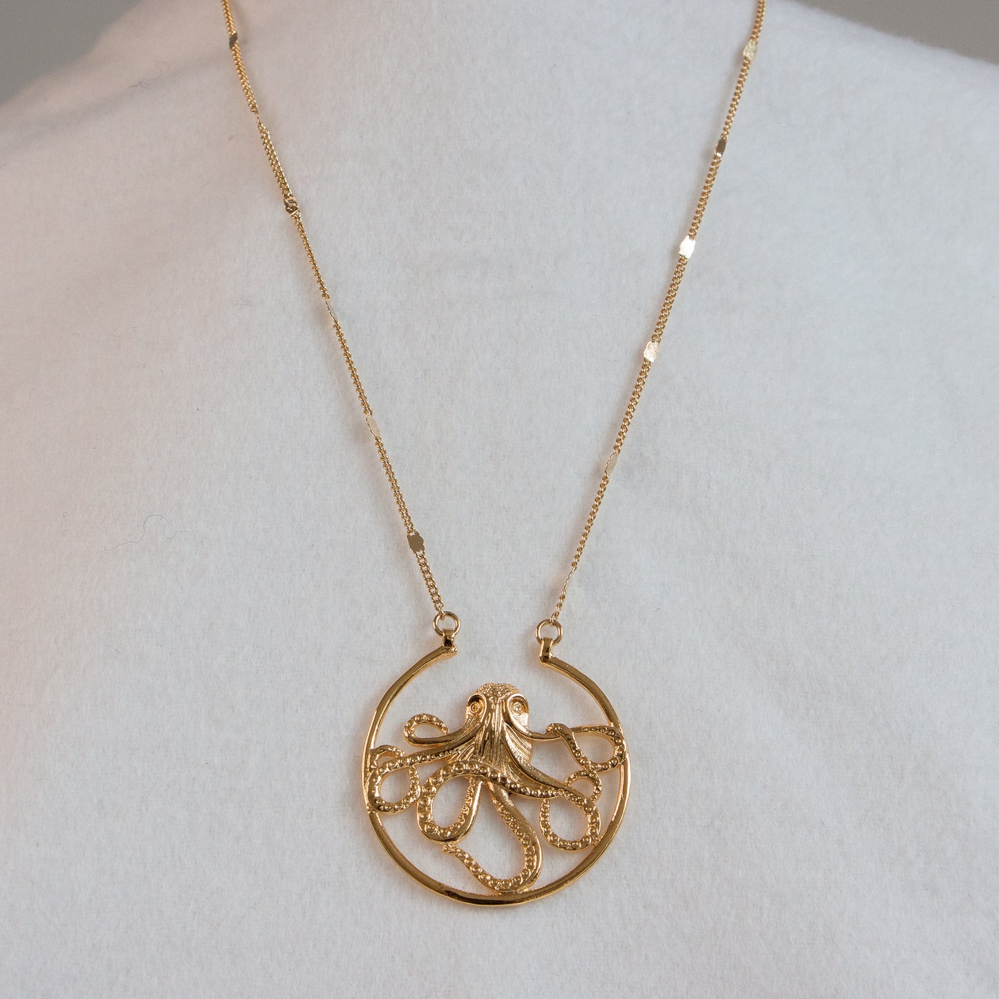 Golden Octopus Necklace