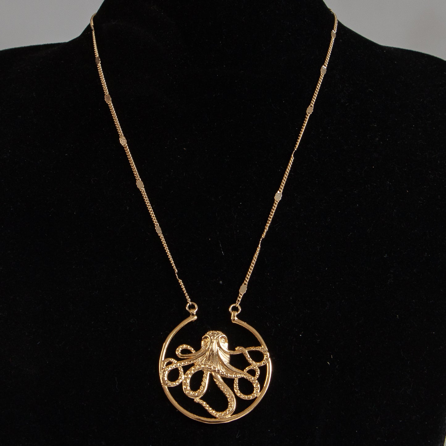 Golden Octopus Necklace