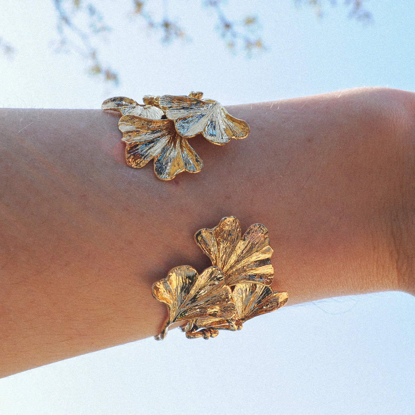 Ginkgo Tao Gold Bracelet