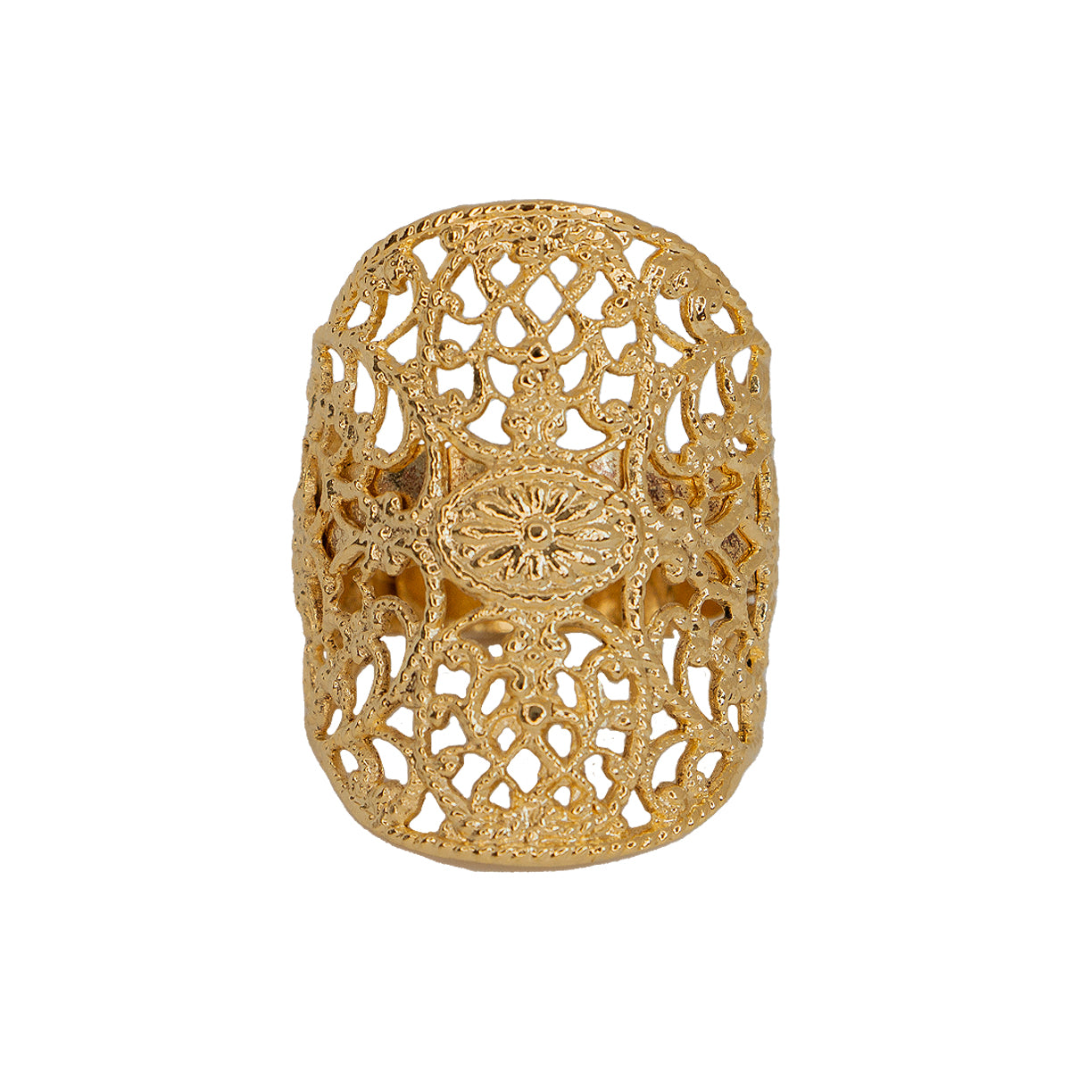 Gold Lace detail Lotta Djossou ring
