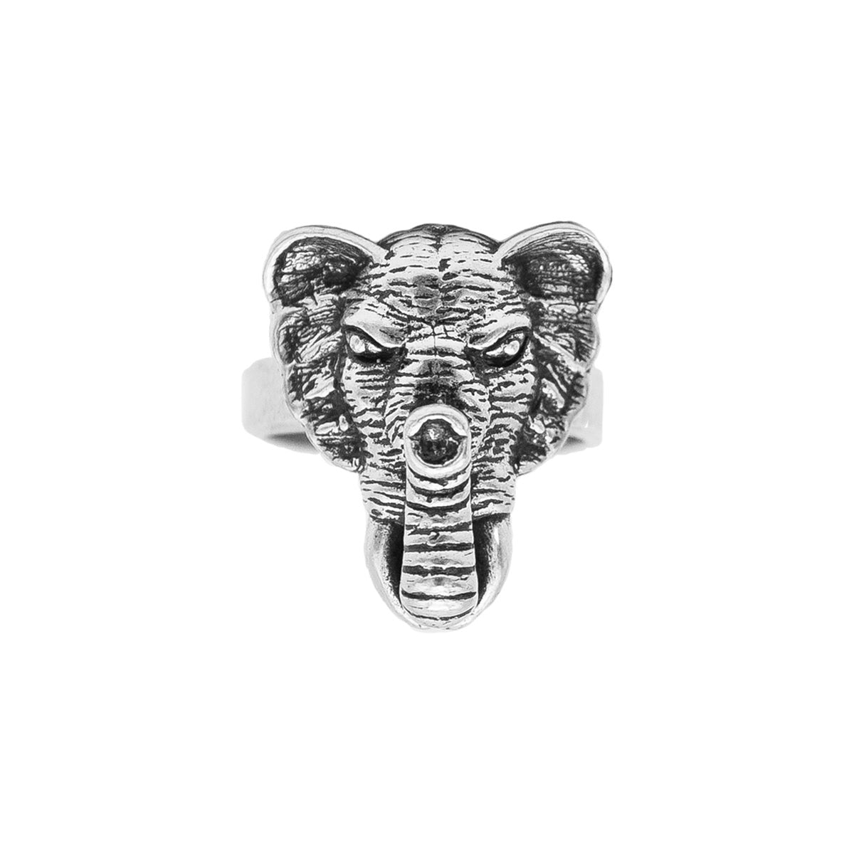 Silver Elephant Ring