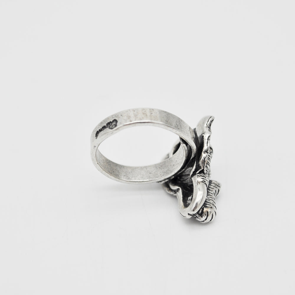 
                  
                    Side image of the Lotta Djossou Silver Elephant Ring
                  
                