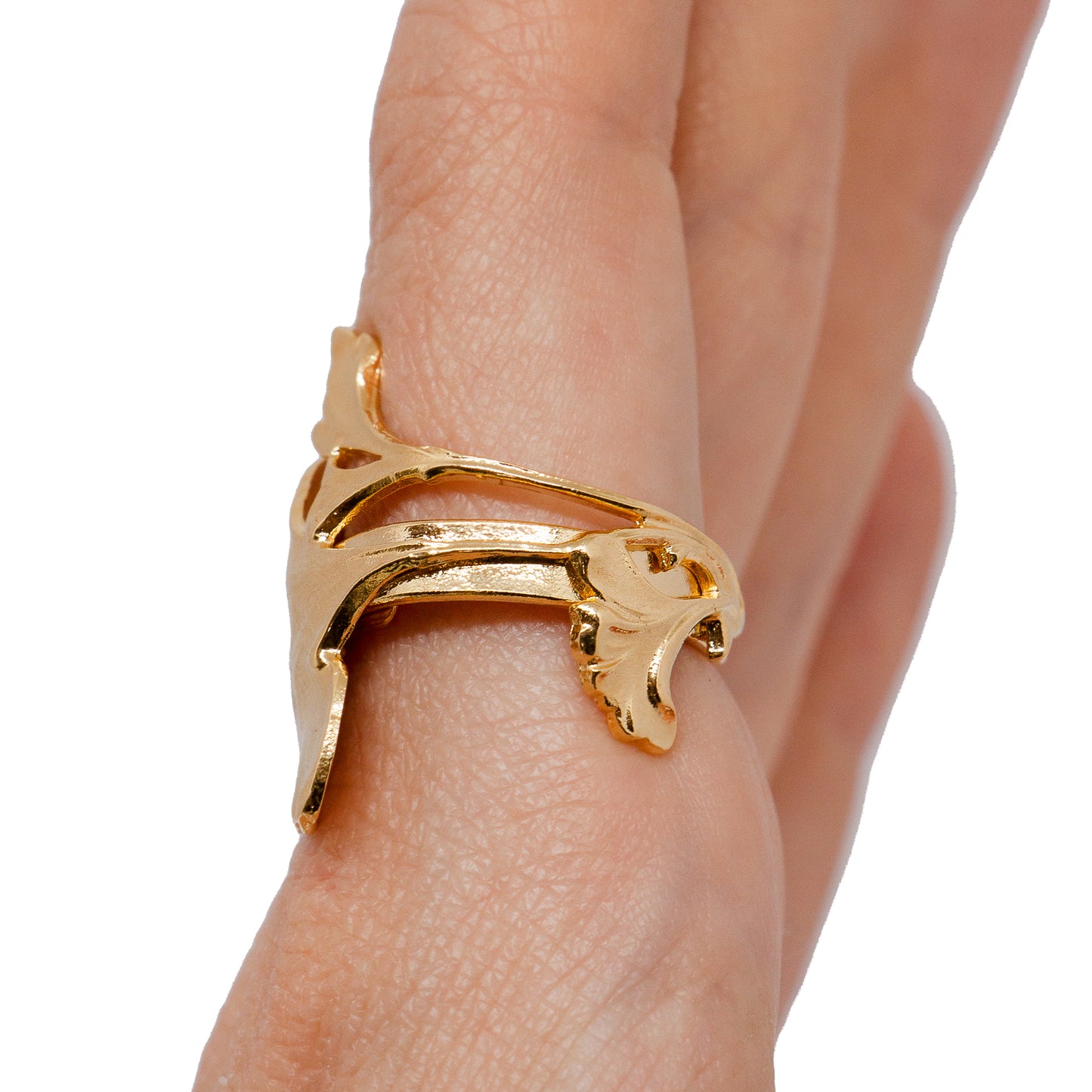 Golden Ginkgo Ring