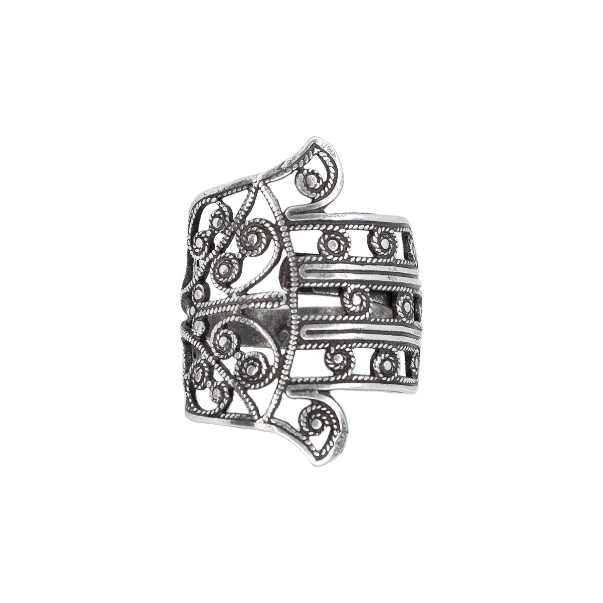 Hamsa Filigree Ring