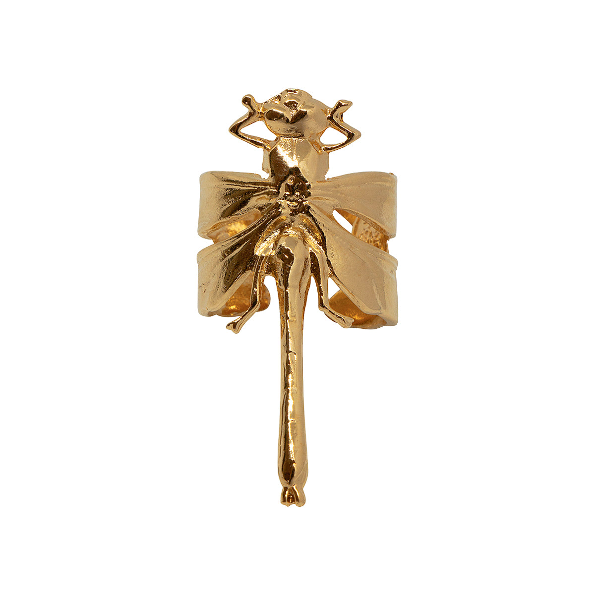 Gold Dragonfly Ring