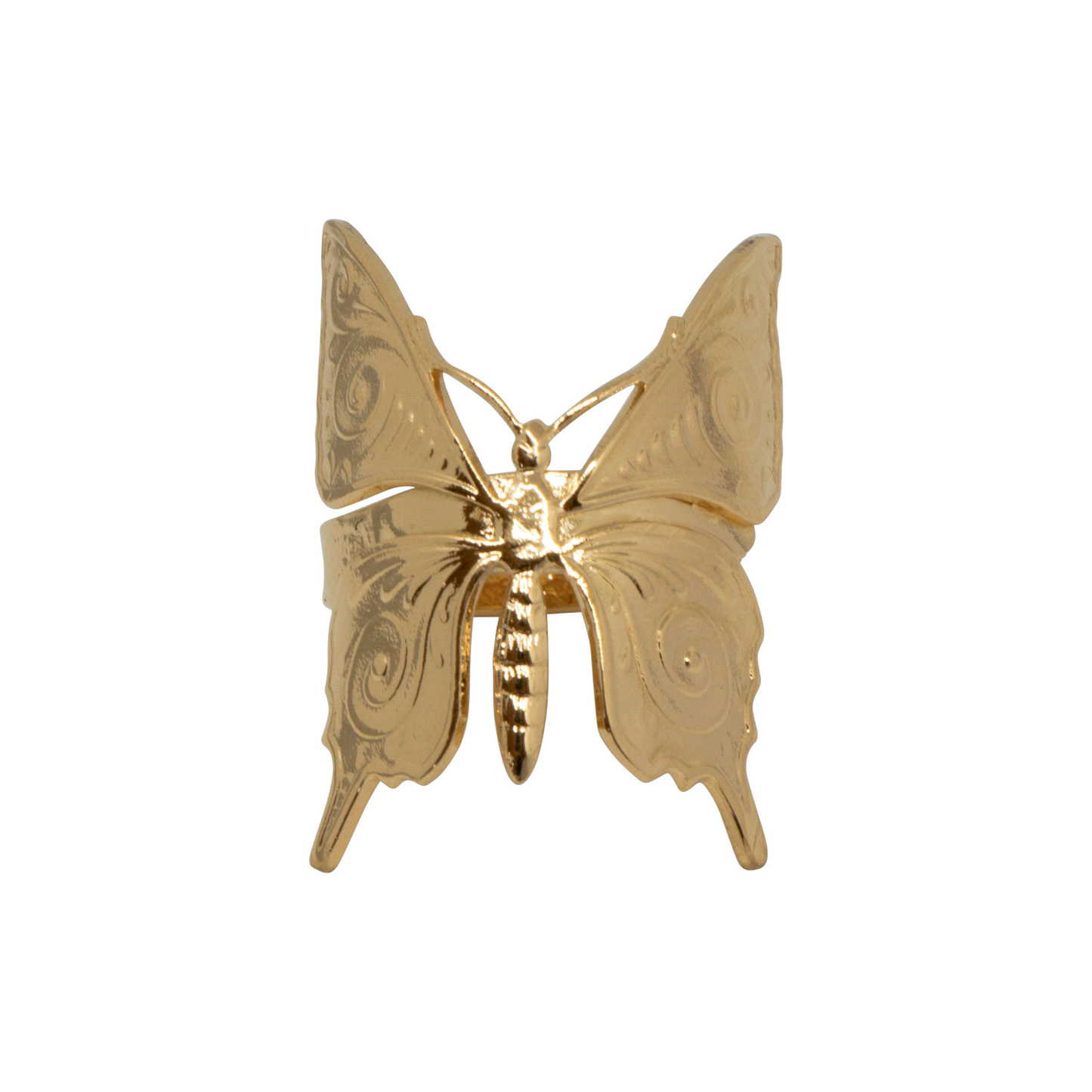 gold butterfly ring