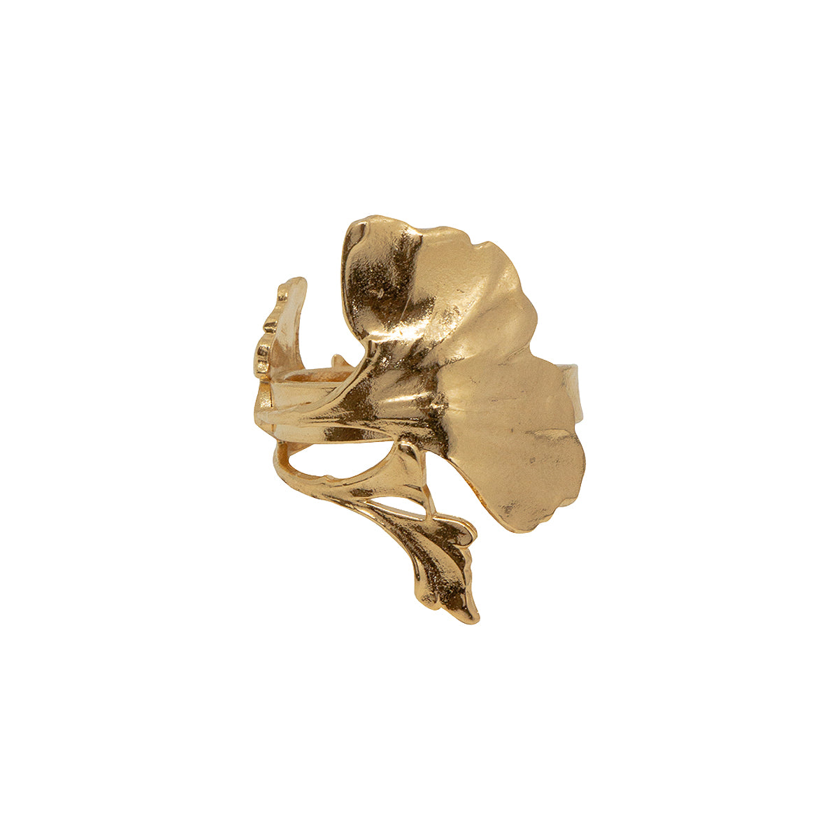 Golden Ginkgo Ring