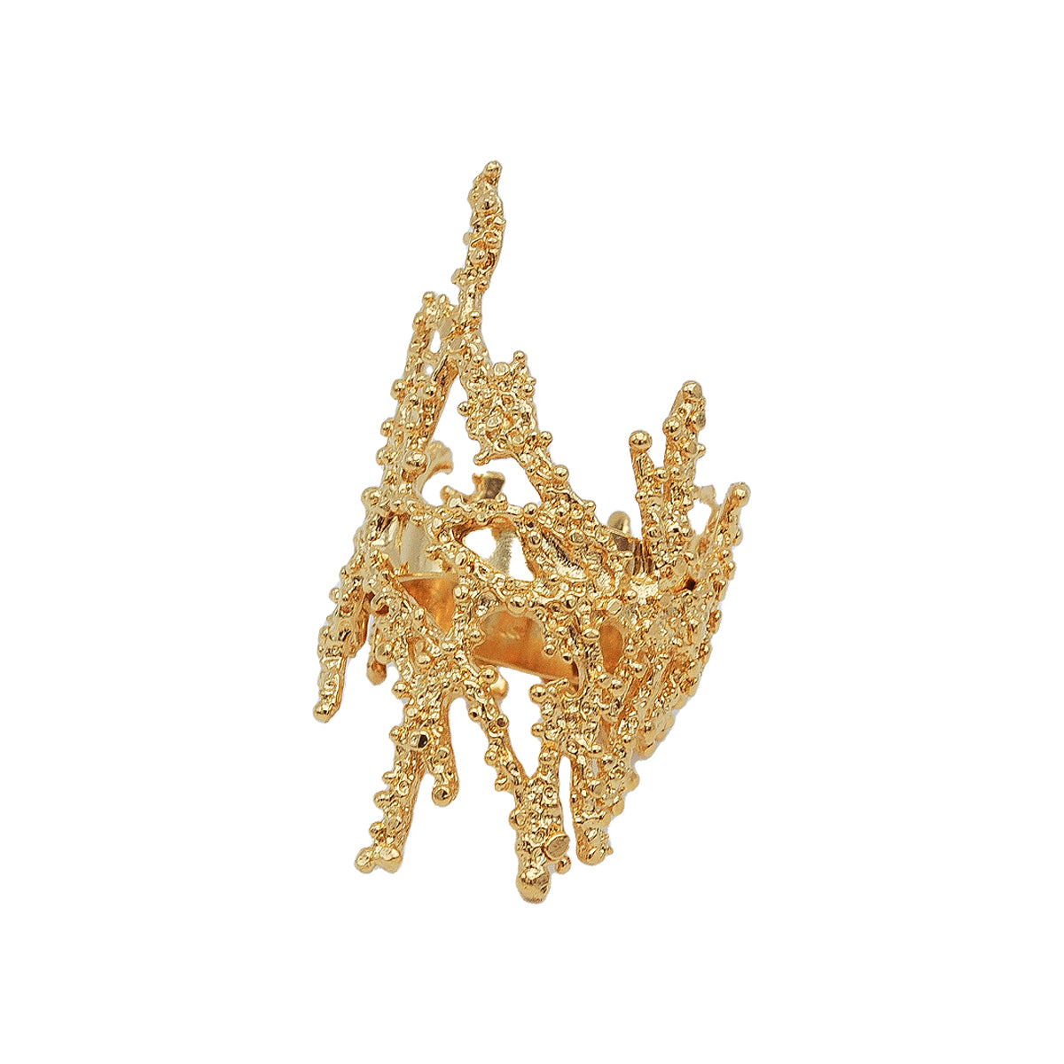 Golden Seaweed Ring