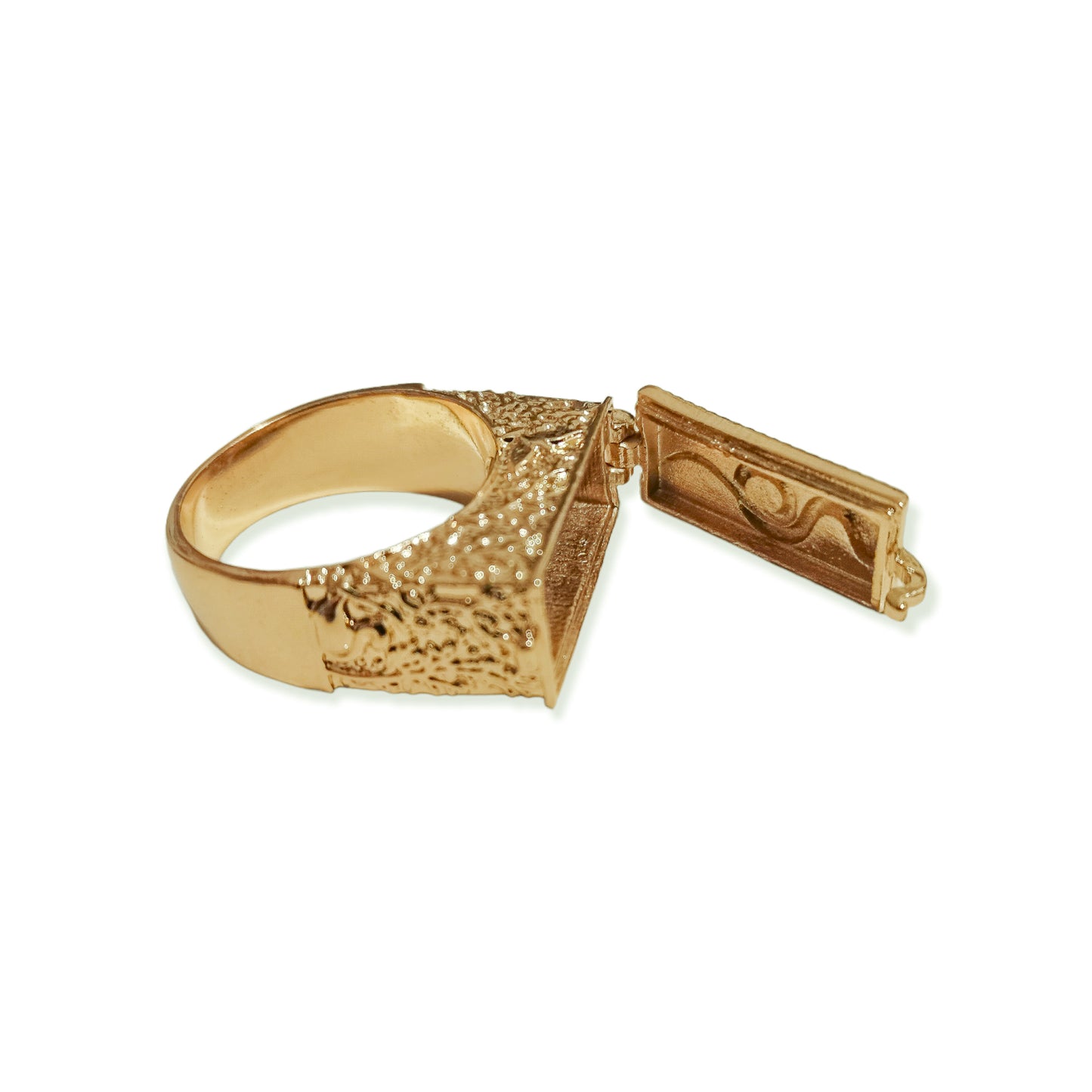 Gold Snake Secret Box Ring