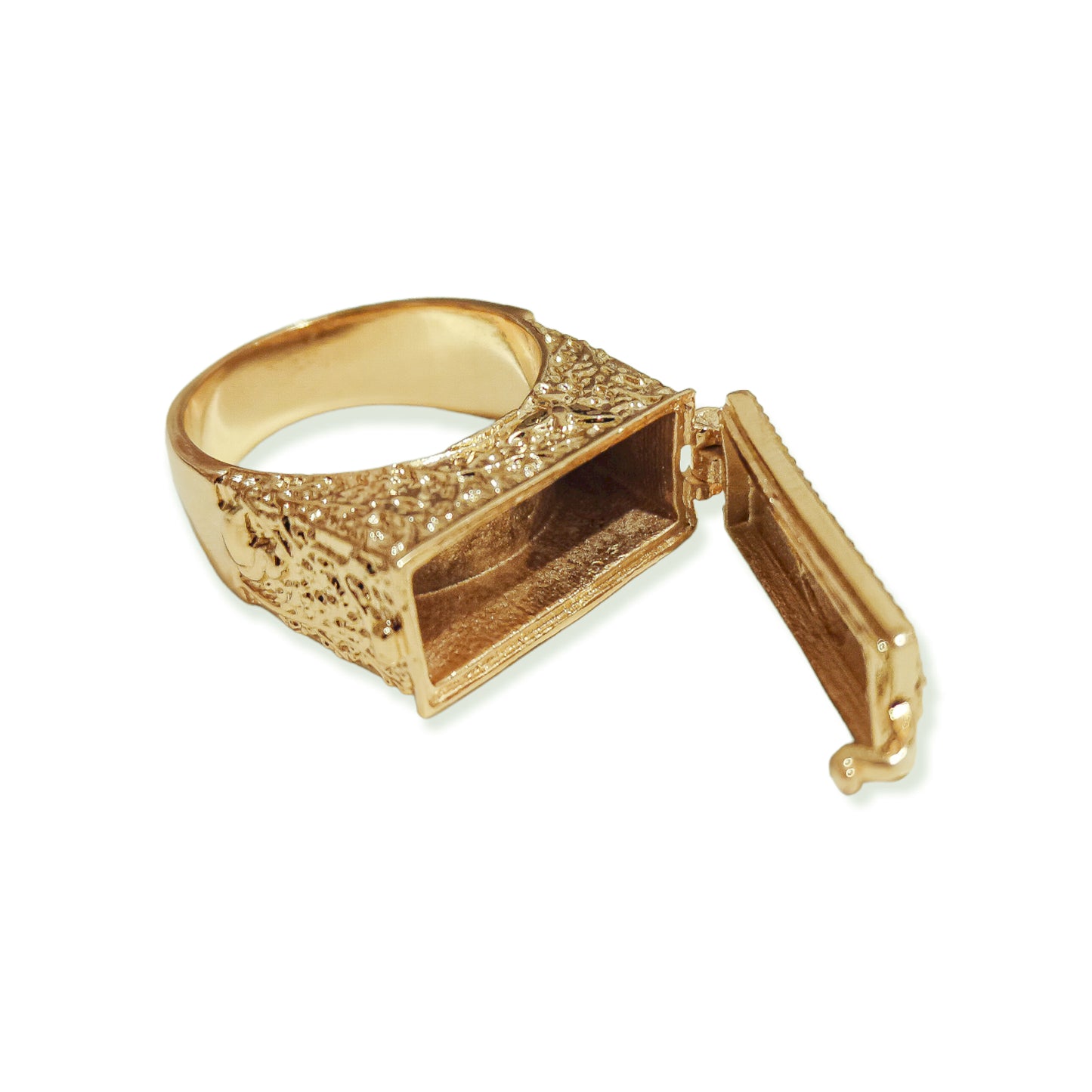 Gold Snake Secret Box Ring