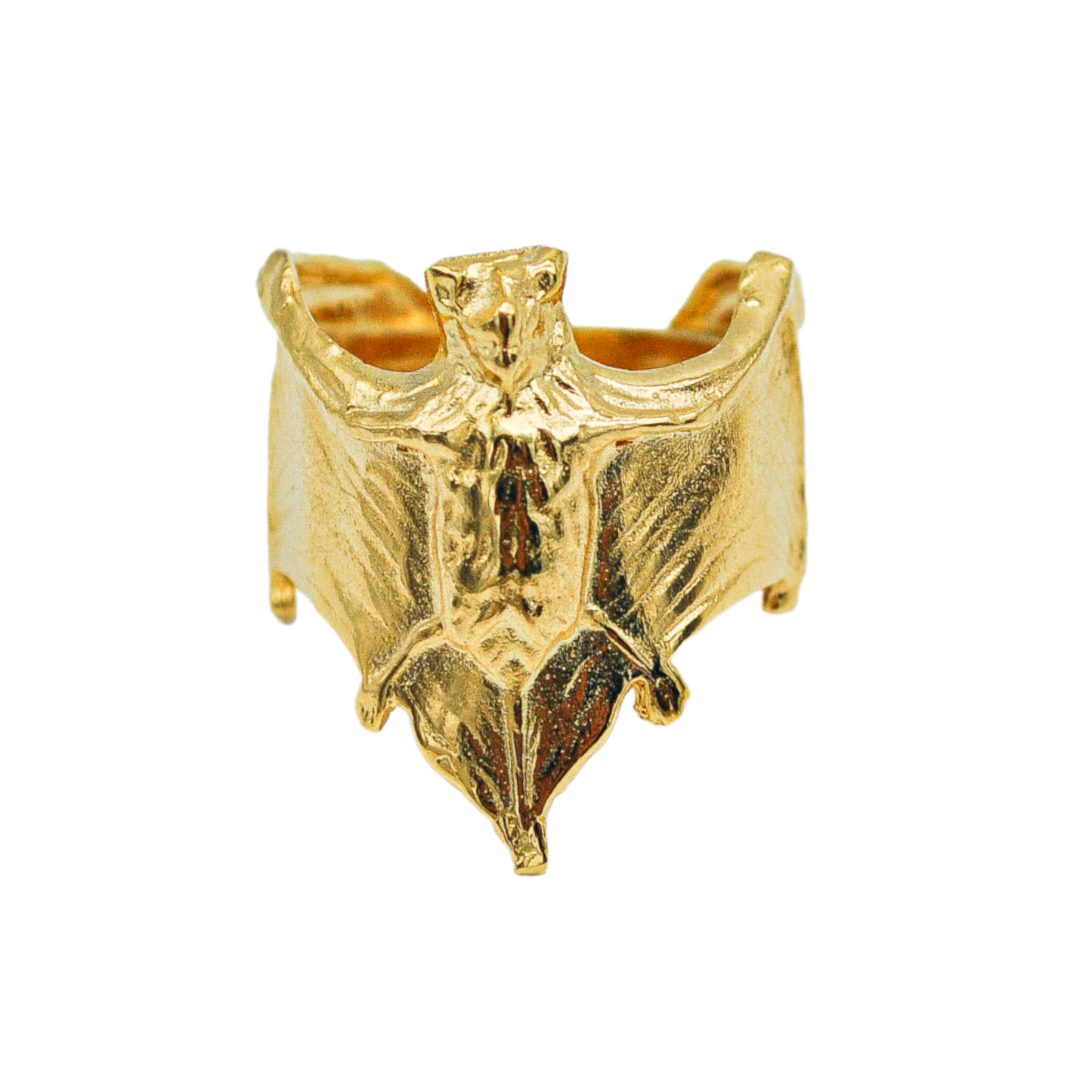 gold bat shaped ring