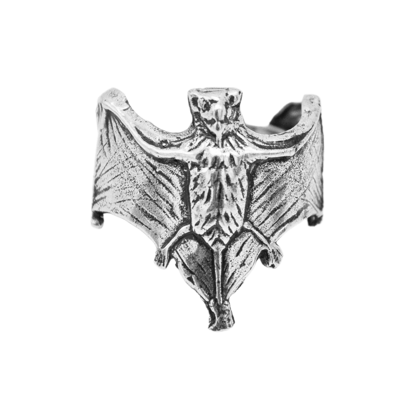 Silver Lotta Djossou Halloween Bat Ring